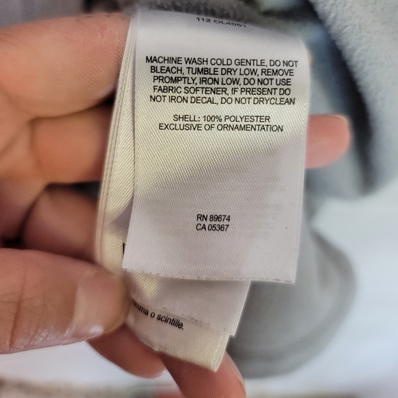 MOUNTAIN HARDWEAR GRAY FLEECE QUARTER ZIP PULLOVER, SZ MEDIUM - Picture 5 of 9